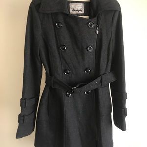 Dark grey Guess pea coat